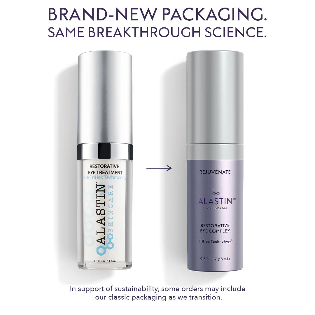 Alastin Restorative Eye Treatment Old vs New