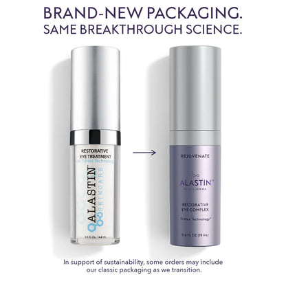 Alastin Restorative Eye Treatment Old vs New
